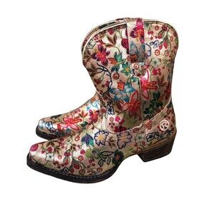 Roper Western Boots Womens Ingrid 7" Multi-Color 09-021-1567-1638 MU